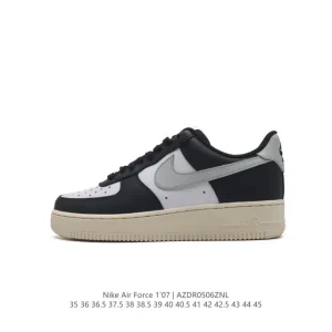 Nike Air Force 1 07 Low White Leather Sneakers for Men and Women