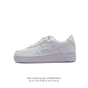 Bape x Nike Air Force 1 Low Camo Sneaker with Air Sole Cushioning