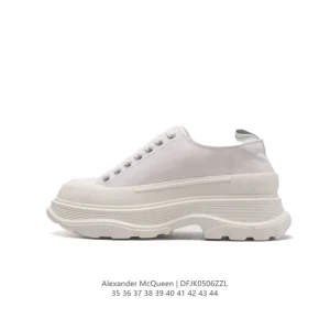 Alexander McQueen Sole Sneakers Low Top Fashion Thick Sole Casual Shoes