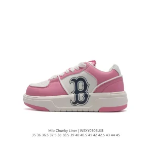 MLB Chunky Liner Basic Retro Style Unisex Sneakers with Thick Sole