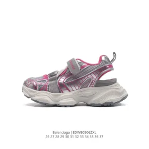 Balenciaga Triple S Track Kids Sandals Closed Toe Slides Summer Collection