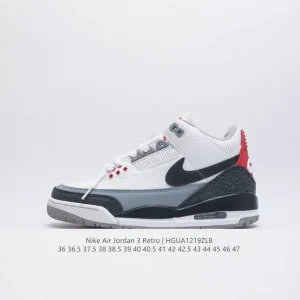 Nike Air Jordan 3 Retro SE Men's Basketball Shoes White Black Cement