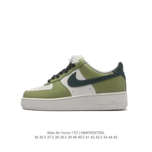 Nike Air Force 1 '07 Low White Leather Sneakers for Men and Women