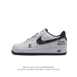 Nike Air Force 1 '07 Low White Leather Casual Sneakers