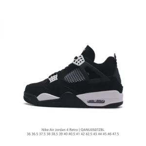 Jordan Air 4 Retro OG Black Cement Men's Basketball Shoes