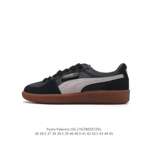 PUMA Palermo OG Army Trainer Vintage Leather Sneakers for Men and Women