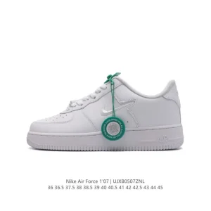 Nike Air Force 1 Low 07 Mens Casual Shoes White Leather Sneakers