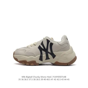MLB Bigball Chunky Dia Mono Vintage Print Sneakers for Men and Women