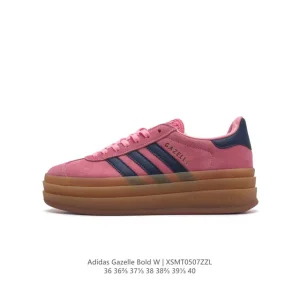 Adidas Gazelle Bold Women's Retro Platform Sneakers in Suede and Leather