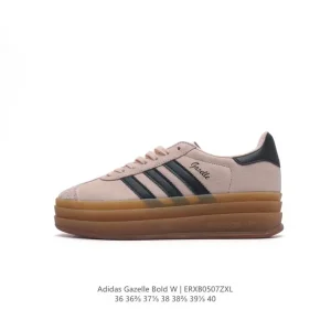 Adidas Gazelle Bold Women's Retro Platform Sneakers in Suede Leather