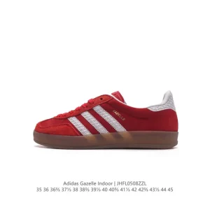 Adidas Originals Gazelle Indoor Retro Suede Sneakers with Gum Sole