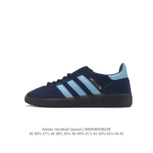 Adidas Handball Spezial Retro Leather Sneakers with Gum Sole