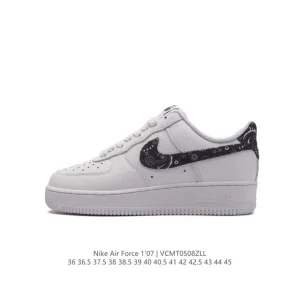 Nike Air Force 1 '07 Low White Leather Casual Sneakers for Men and Women
