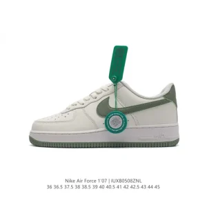 Nike Air Force 1 07 Low White Leather Sneakers for Men and Women