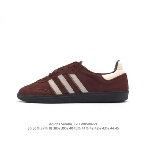 Adidas Originals Gazelle Indoor Retro Leather Sneakers with Gum Sole