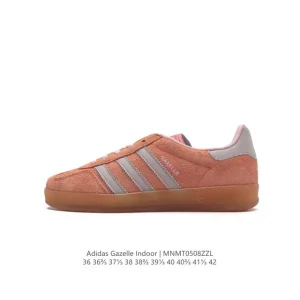 Adidas Originals Gazelle Indoor Retro Suede Leather Sneakers with Gum Sole