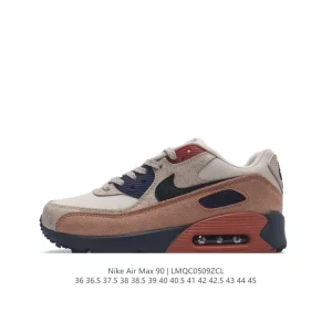 Nike Air Max 90 Retro Running Shoes with Air Cushion and Waffle Sole
