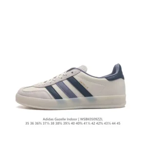 Adidas Originals Gazelle Indoor Retro Sneakers with Gum Sole