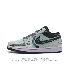 Jordan Air Jordan 1 Low Retro Classic Leather Basketball Shoes