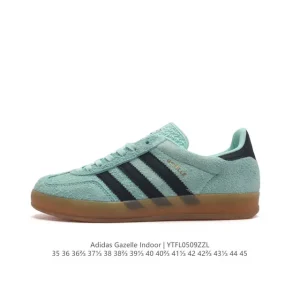 Adidas Originals Gazelle Indoor Retro Suede Sneakers with Gum Sole