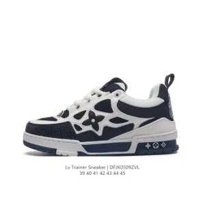 Louis Vuitton Trainer Low Sneaker Virgil Abloh Design Leather Basketball Shoe