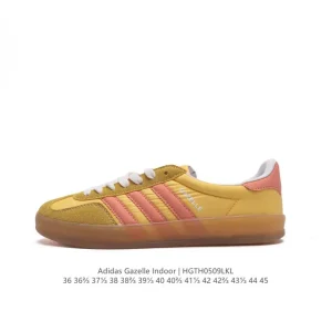 Adidas Originals Gazelle Indoor Retro Suede Sneakers with Gum Sole