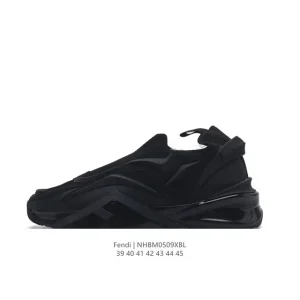 Fendi Men's Retro Sporty Sneakers with Thick Sole