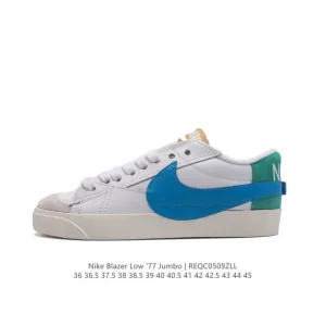 Nike Blazer Low '77 Jumbo Men's and Women's Sneakers with Oversized Swoosh and Wide Laces