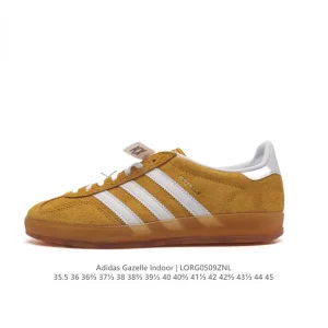 Adidas Originals Gazelle Indoor Retro Sneakers with Gum Sole