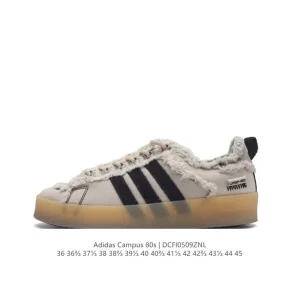 Song For The Mute X Adidas Originals Sftm-002 Campus 80S Seasame Canvas Shoes