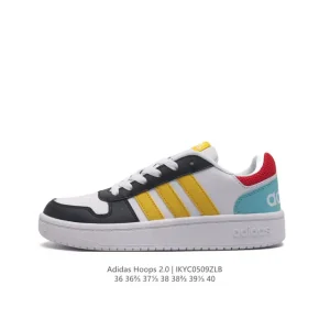 Adidas Hoops 2.0 Rome Low-Top Retro Lace-Up Sneakers