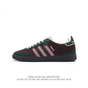 Adidas Samba OG Classic Leather Sneakers White Gum Sole