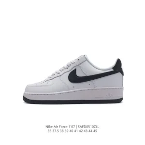 Nike Air Force 1 '07 Low White Leather Sneakers for Men and Women