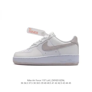 Nike Air Force 1 Low 07 White Leather Casual Sneakers for Men and Women