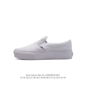 Vans Classic Slip-On Low-Top Canvas Skate Shoes for Men and Women