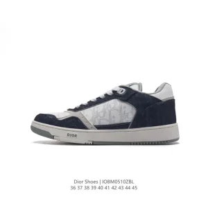 Dior B27 Galaxy Low Top Sneakers in Oblique Canvas and Leather