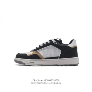 Dior B27 Galaxy Low Top Sneakers White Leather Vintage Style