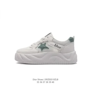 Dior J'Adior White Leather Thick Sole Women's Shoes Spring 2020
