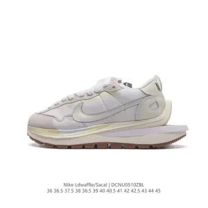 Nike Sacai Waffle Deconstructed Double Swoosh Running Shoes