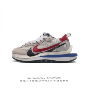 Sacai x Nike LDWaffle Double Swoosh Layered Sole Running Shoe