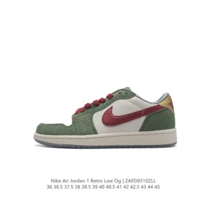 Jordan AJ1 Low Retro Leather Basketball Shoes for Men and Women