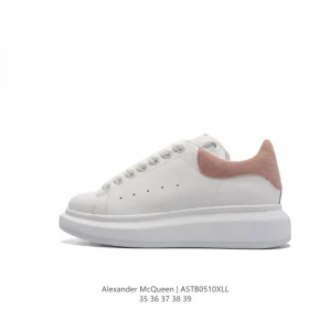 Alexander McQueen Oversized Sneaker Smooth Leather Thick Sole Glow Tail Women Shoes