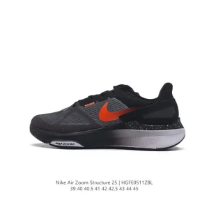 Nike Air Zoom Structure 25 Lightweight Running Shoe White Grey
