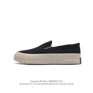 Converse Deck Star Slip On 67 Black White Low Top Canvas Shoe