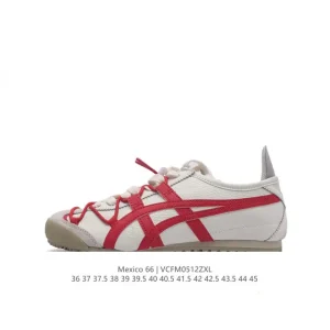 ASICS Onitsuka Tiger Mexico 66 Classic Vintage Leather Sneakers Men Women