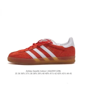 Adidas Originals Gazelle Indoor Retro Suede Sneakers with Gum Sole