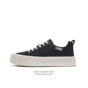 ECCO Men's Lifestyle Shoes White Leather Casual Sneakers