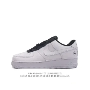 Nike Air Force 1 '07 Low White Leather Casual Sneakers for Men and Women