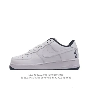 Nike Air Force 1 '07 Low White Leather Casual Sneakers for Men and Women