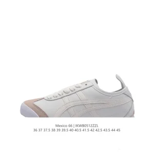 ASICS Onitsuka Tiger Mexico 66 Classic Vintage Leather Sneakers for Men and Women